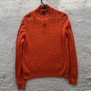 Orange pull over sweater